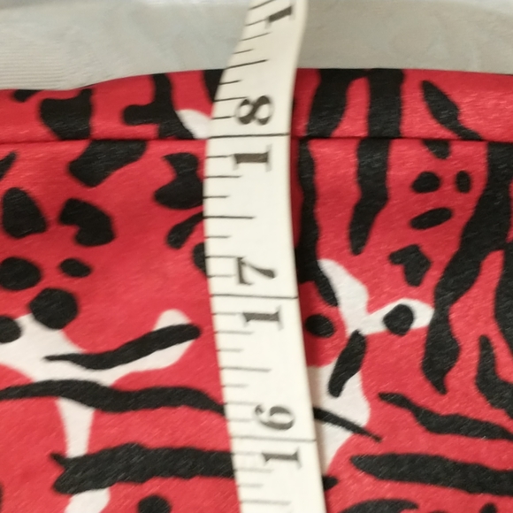 Oscar de la Renta pink label SZ L red and black sleepwear  gown nighty - Picture 5 of 6